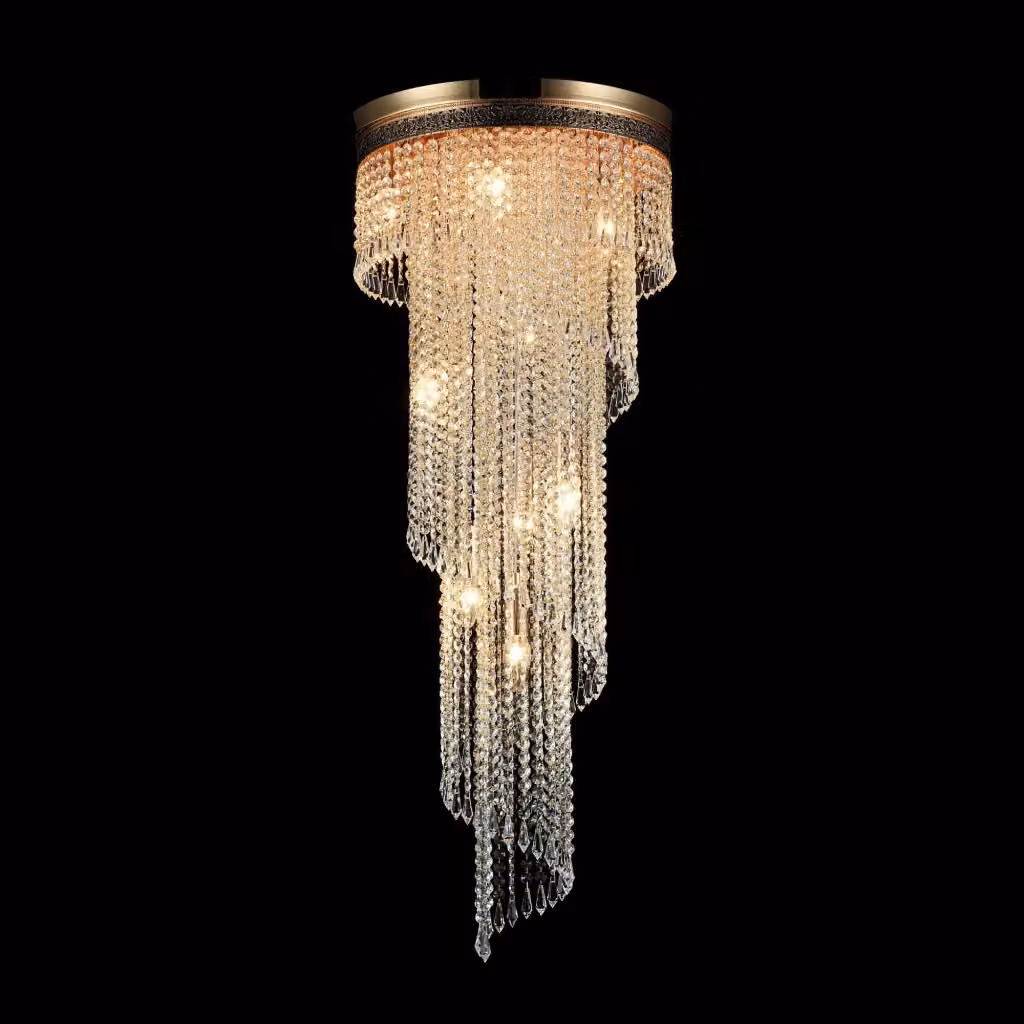 Lampadario Royal Classic GIORDANOSHOP in Metallo e Cristallo Oro Antique – 2