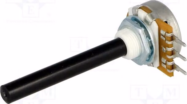 1 x Potenziometro: 6 mm, tolleranza 20%, 1 giro, 0,4 W, 22 kΩ, per montaggio su circuito stampato (THT). Potenziometro a 1 giro