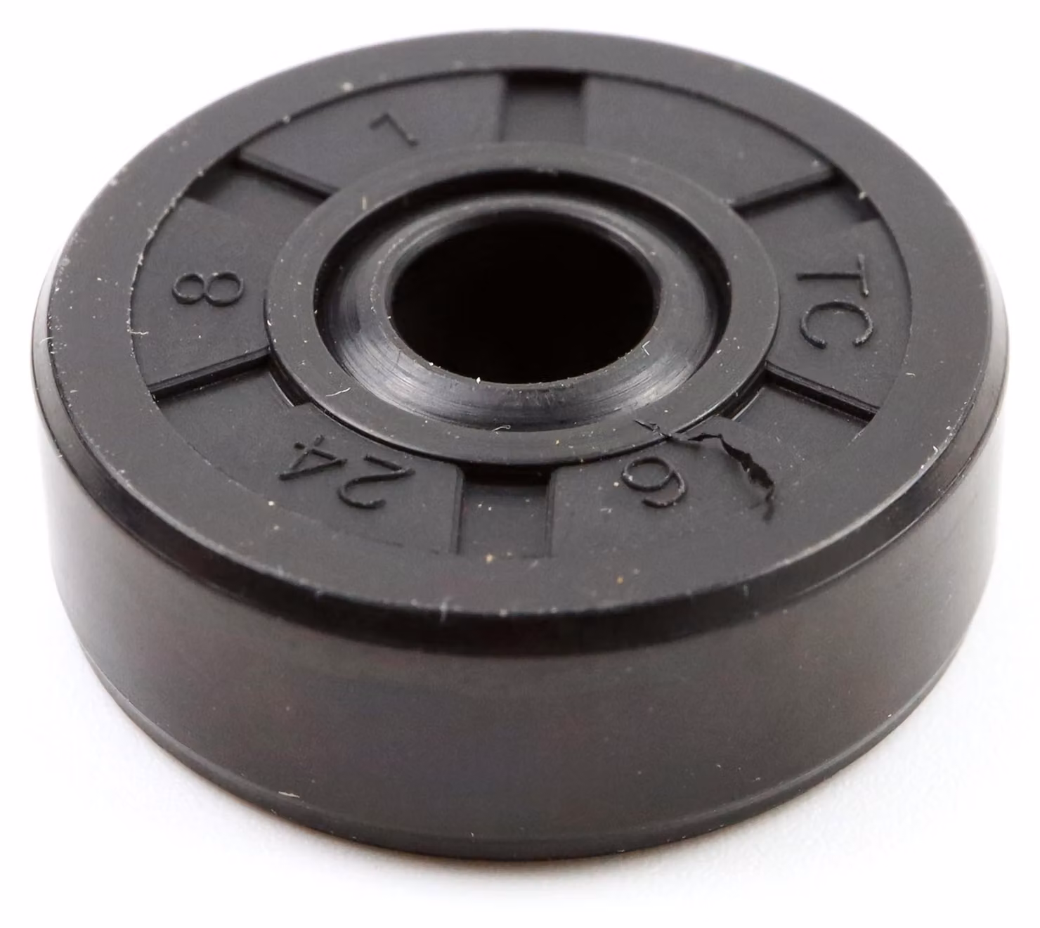 Guarnizione radiale per albero, dimensioni 6x24x8 mm, materiale NBR70, conforme alla norma DIN 3760