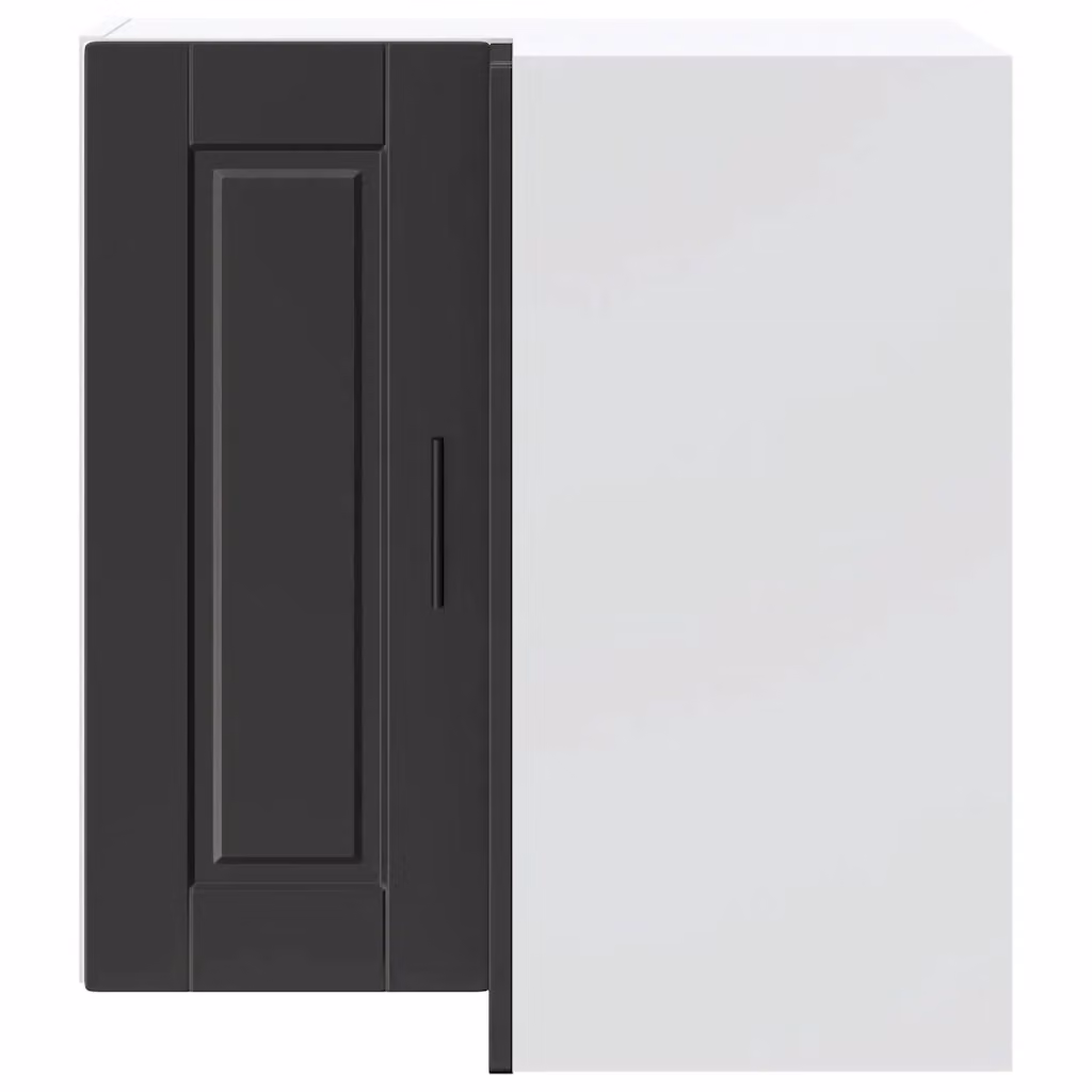 Mobile angolare moderno HELLOSHOP26 per cucina o soggiorno, finitura nero opaco, L/P/H: 57 x 57 x 60 cm – 2