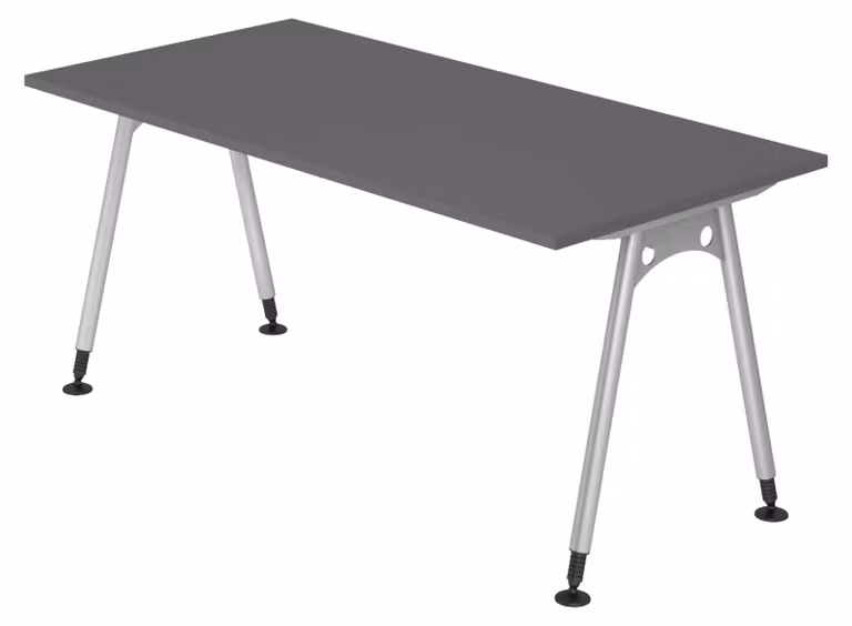 bümö Scrivania Serie A - Dimensioni: 160 x 80 cm, Decorazione: grafite