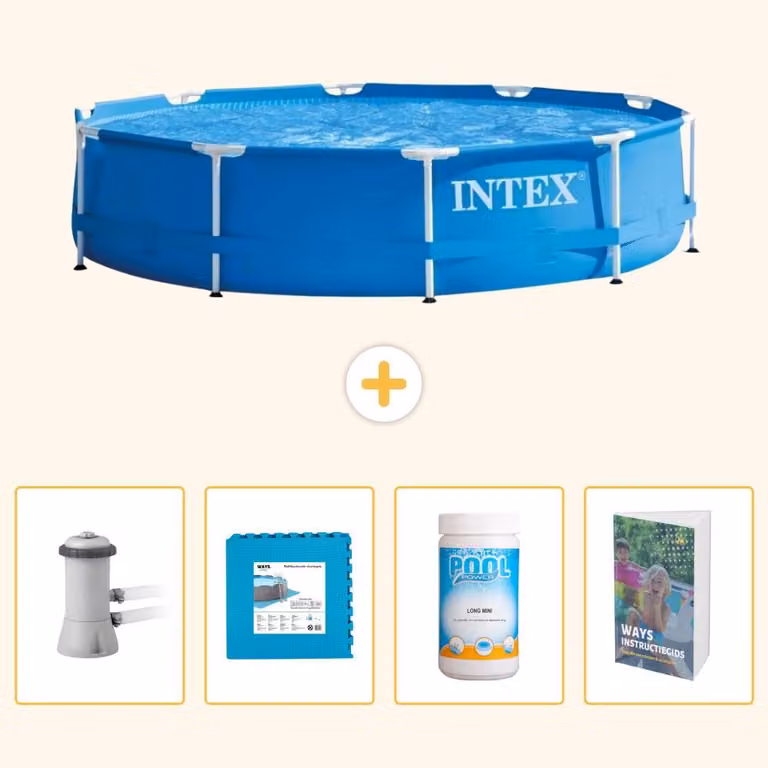 Piscina autoportante rettangolare - 366x76 cm - 5 pezzi - Modello SCB130