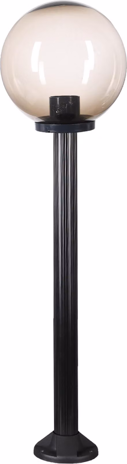 Lampada da sentiero lampada da esterno lampada da giardino globo in vetro fumé 30cm Ø altezza 100cm