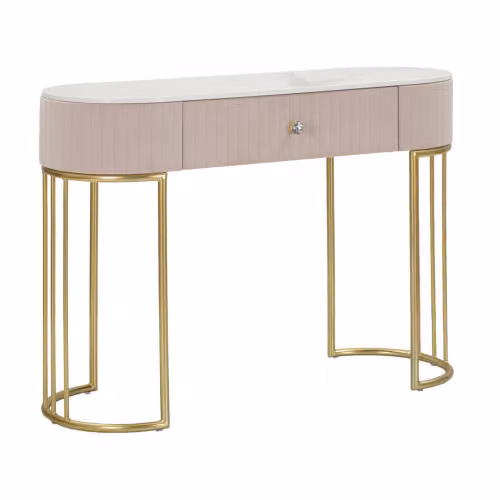 Consolle rivestita MONTPELLIER ROSA cm 100X40X75 Mauro Ferretti