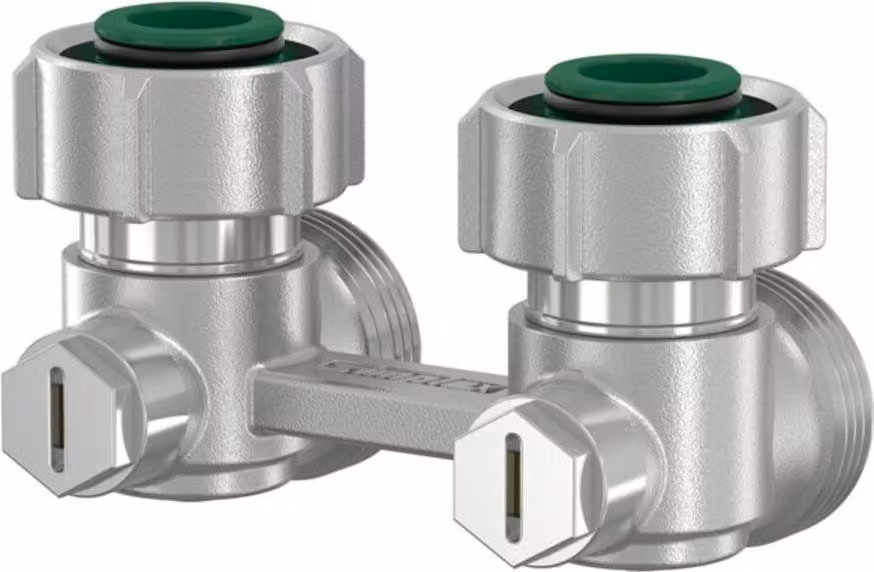 Blocco rubinetto Simplex Exclusiv angolo E2/50 G3/4" con parti coniche F10016