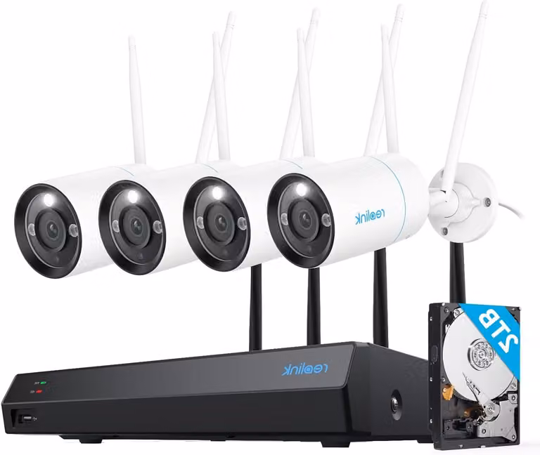 Sistema di sicurezza 4K - Set di telecamere di sorveglianza - Sistema di telecamere a circuito chiuso (CCTV) - Telecamera di sicurezza per esterni