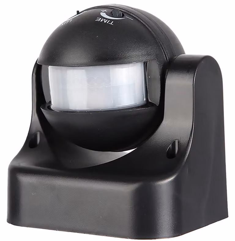 Sensore di movimento Electraline 58411, colore nero