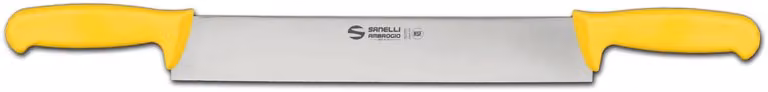 Coltello formaggio due manici cm 33 giallo linea Supra di Sanelli Ambrogio