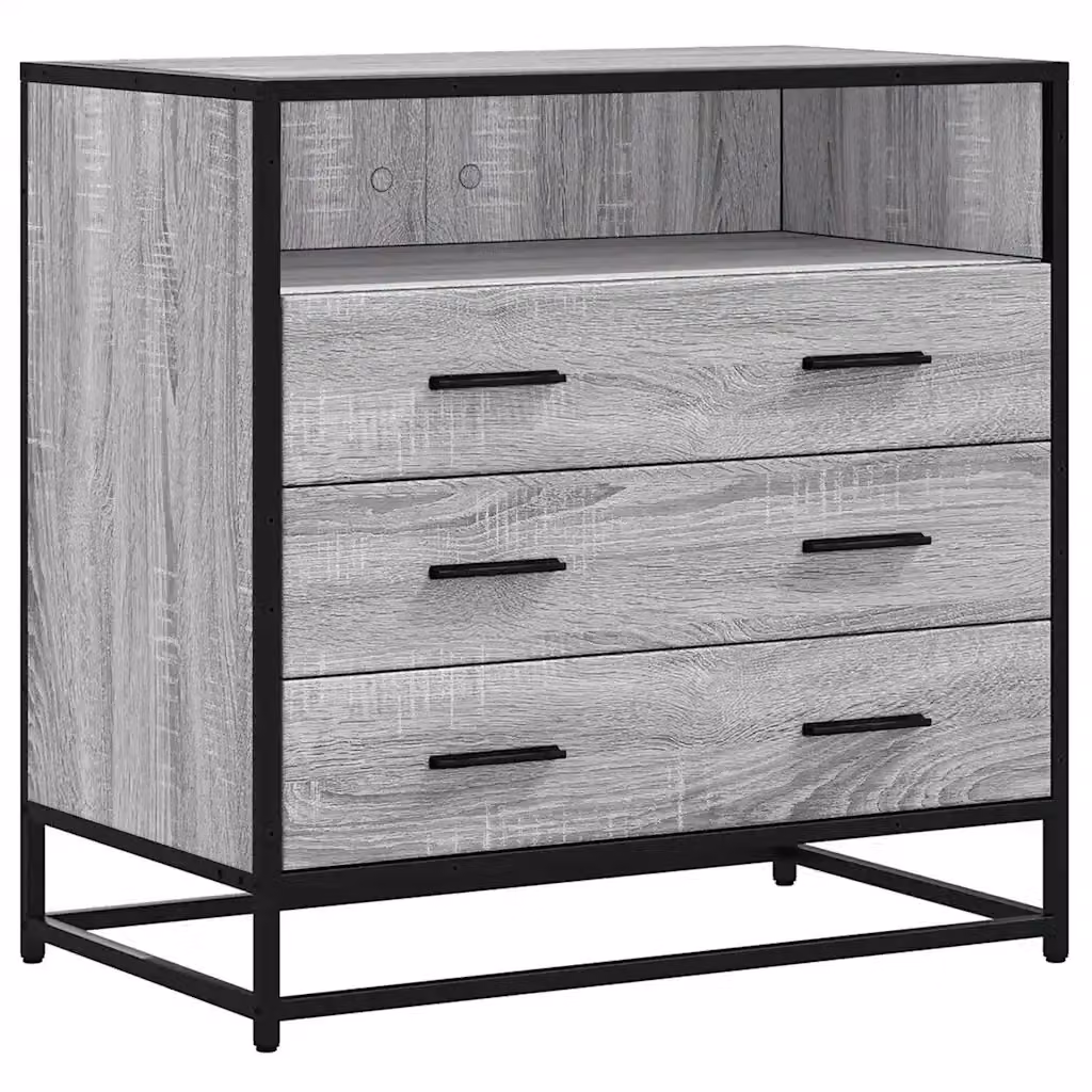 Cassettiera da parete in stile industrial vidaXL, Grigio, L: 70 cm, P: 41 cm, H: 70 cm – 2