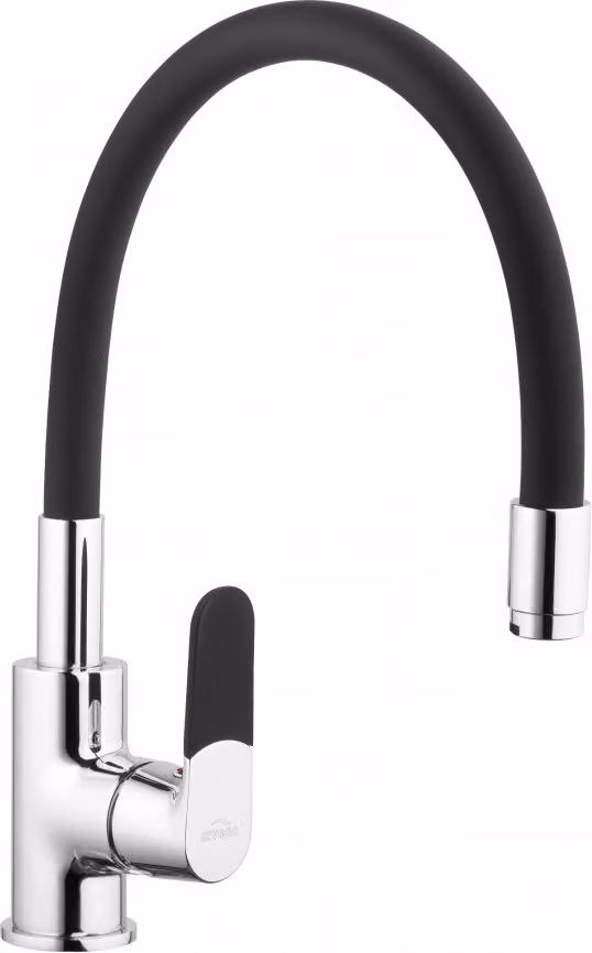 Rubinetto per lavello Yoga nero con bocca flessibile e aeratore economico BZ-32-L04