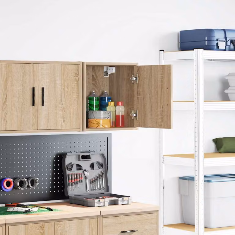 vidaXL Pensile per Garage Rovere Sonoma in Legno Multistrato