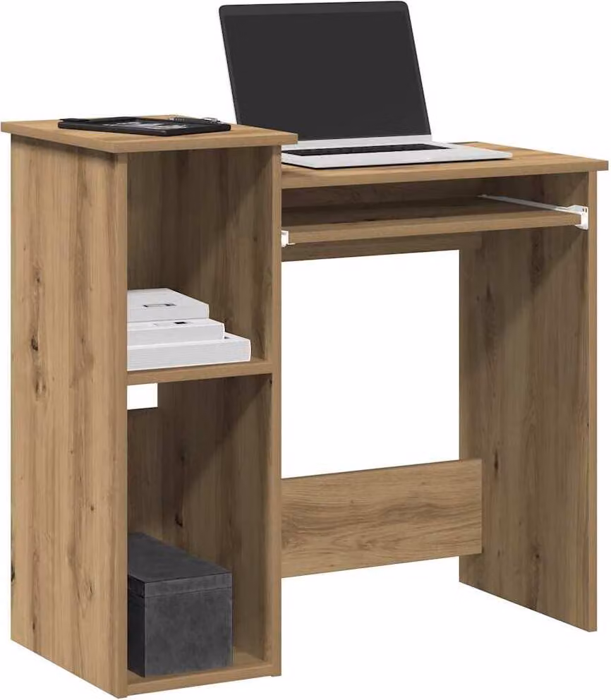 Maison Exclusive - Scrivania con scaffale in rovere Artisan 84x40x78 cm Materiale ligneo