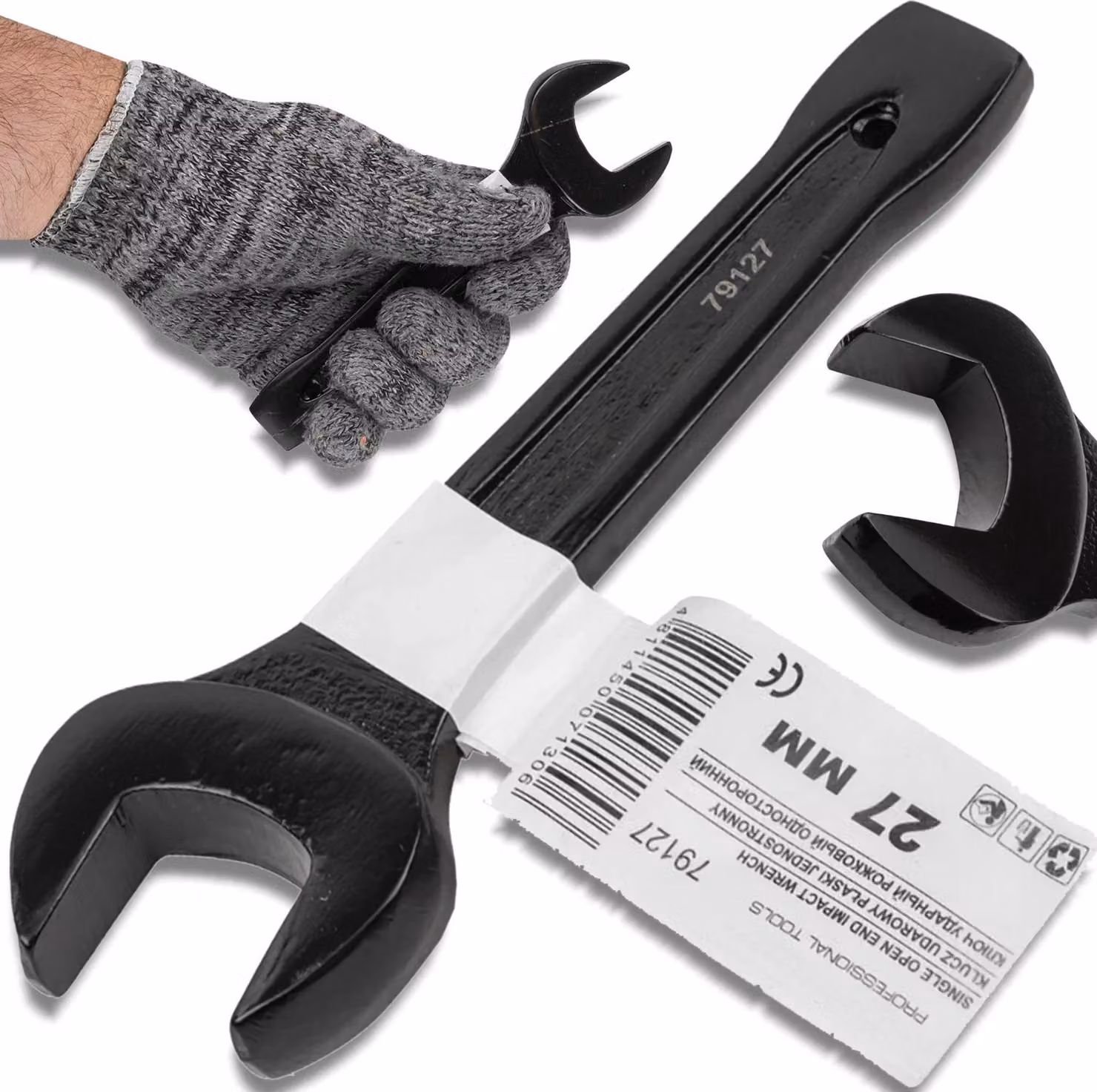FORCEKRAFT Chiave a bocca piatta per tirare 27 mm 180 mm Cr-Mo