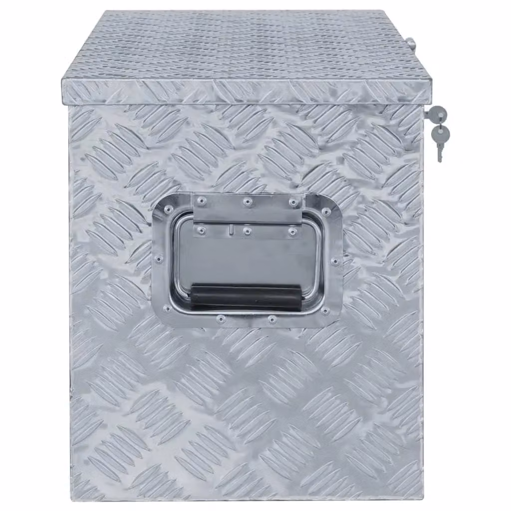 Cassetta portautensili in alluminio argento L: 90,5 cm – 2