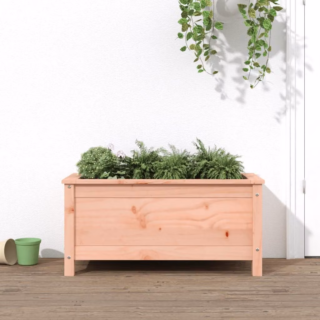 vidaXL Fioriera da Giardino in Legno di Douglas Marrone L: 82,5 cm, P: 40 cm, H: 39 cm