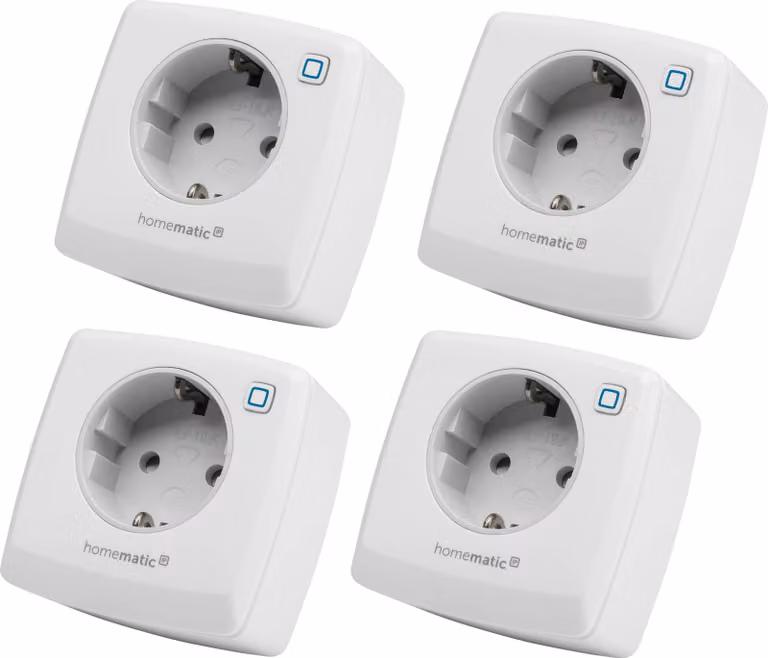 HOMEMATIC IP 157338A0, Presa di corrente di commutazione, 4 pezzi