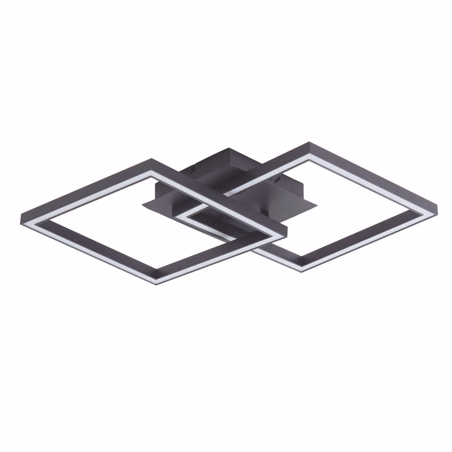 Lucande Lampada da soffitto a LED Tjado, lunghezza 67 cm, nero, metallo