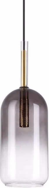 Lampada a sospensione Empire Sp1 Cilindro Ideal-Lux in metallo e vetro, disponibile in nero, cromo o oro/ottone