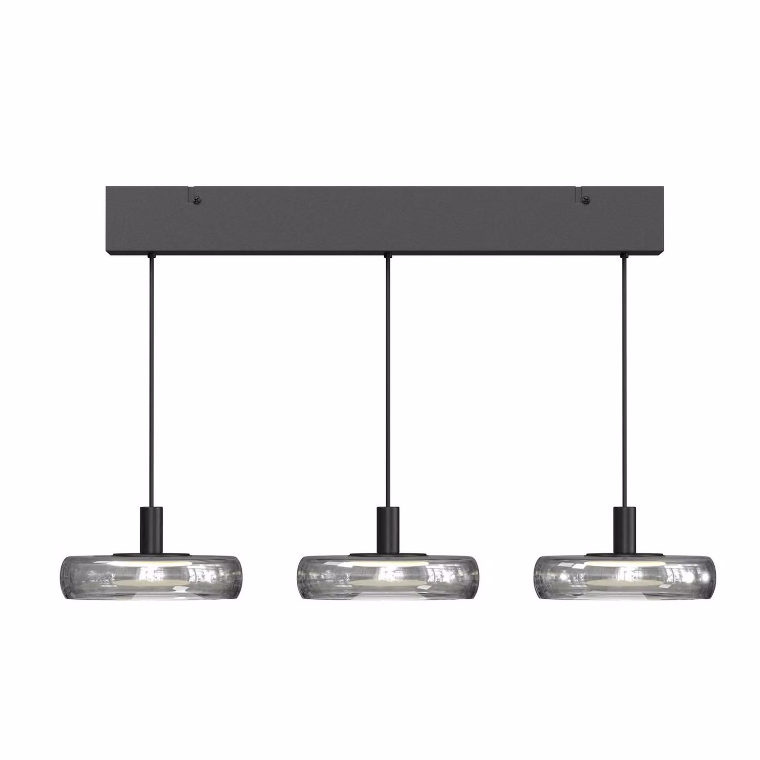 Maytoni Lampada a sospensione FLOAT, dimmerabile, Alluminio / Grigio / Zincato, Soggiorno / Sala da pranzo, Vetro, Moderno, Lampada a sospensione