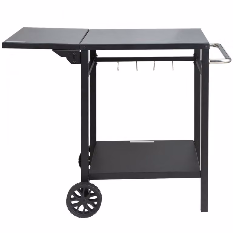 Carrello da pranzo per barbecue all'aperto - Doppio ripiano - Mobile Carrello da pranzo per barbecue all'aperto - Doppio ripiano - Mobile