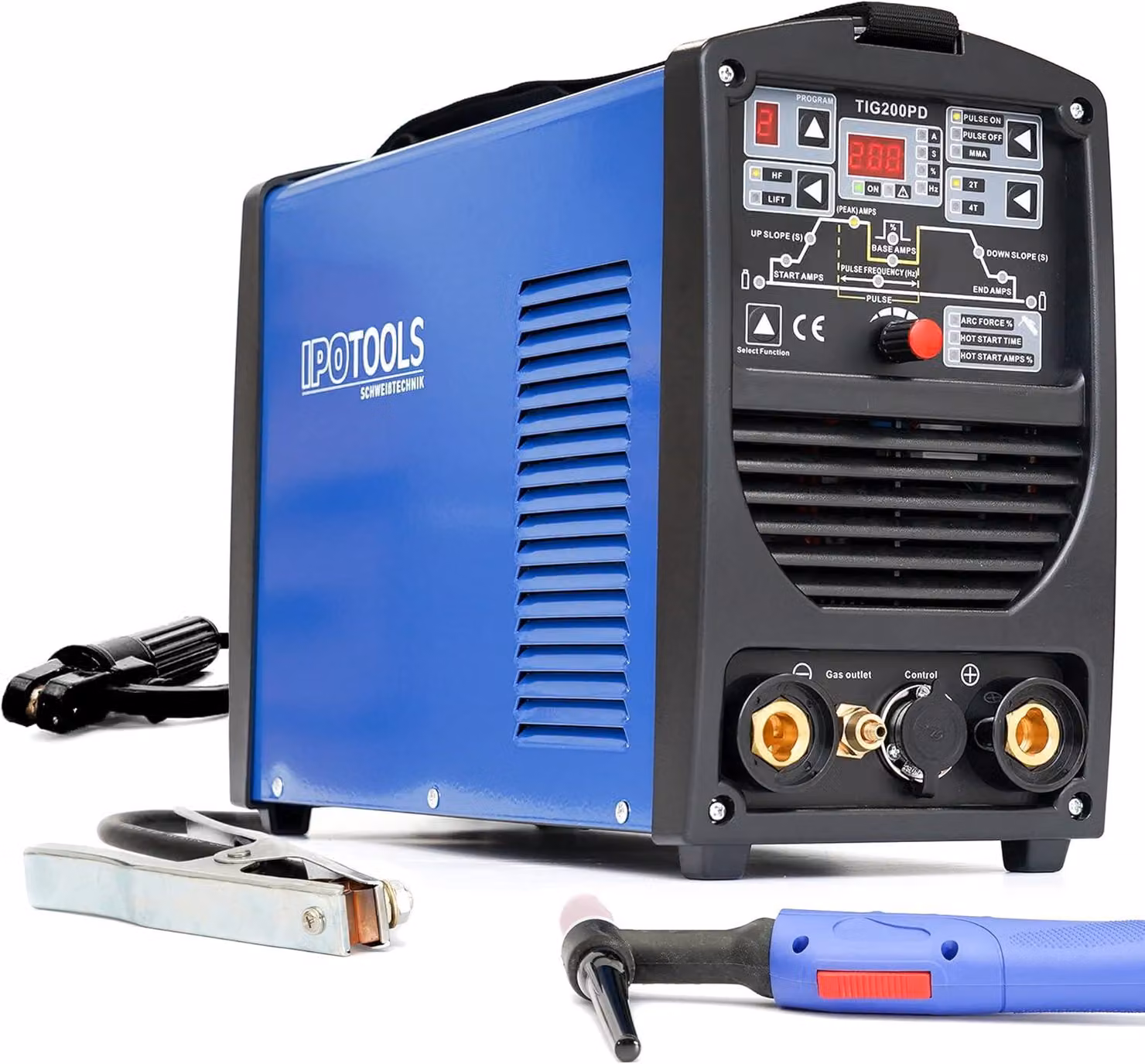 Saldatrice TIG digitale da 200 ampere con funzione pulsata e MMA