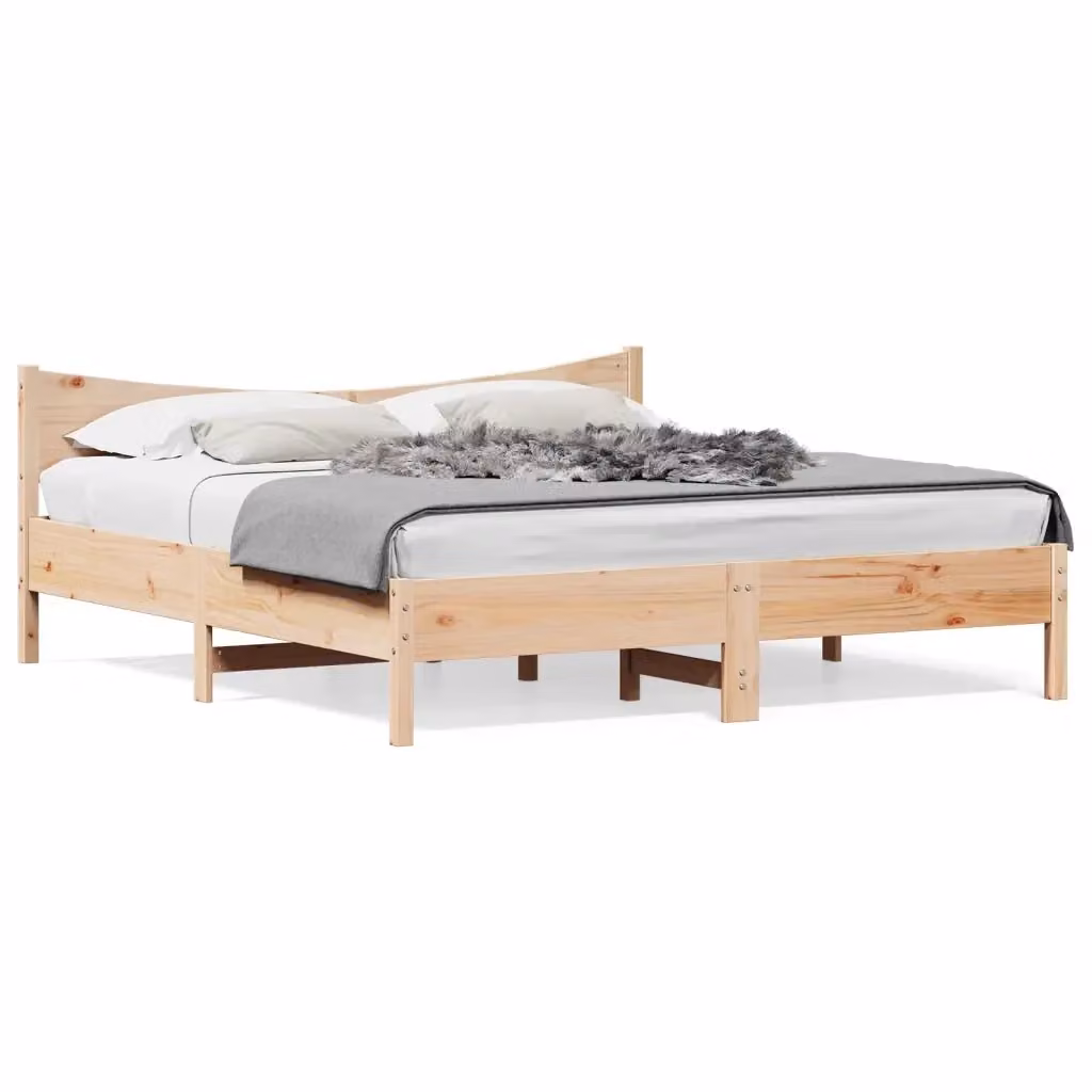 Giroletto vidaXL in legno massello di pino naturale con doghe fisse e struttura rigida L/P/H: 200 x 205,5 x 205,5 cm – 2