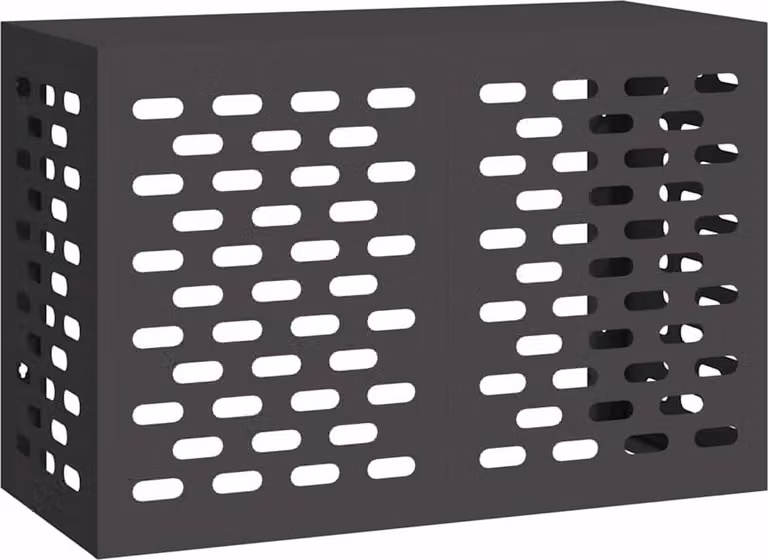 Copertura per condizionatore d'aria Nero 90 x 40 x 60 cm