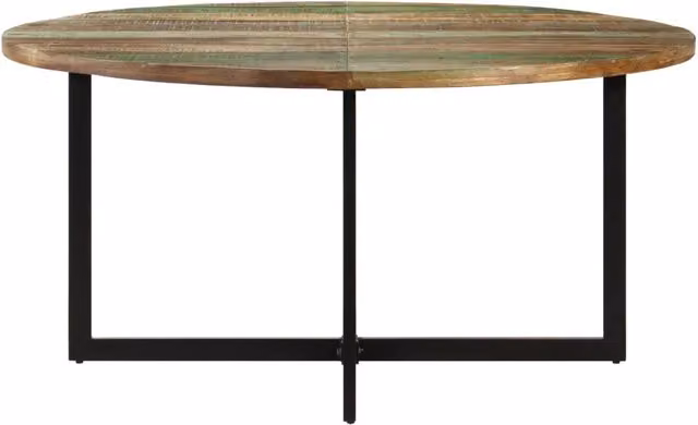 Tavolo da Pranzo 150x75 cm in Legno Massello di Recupero 337074