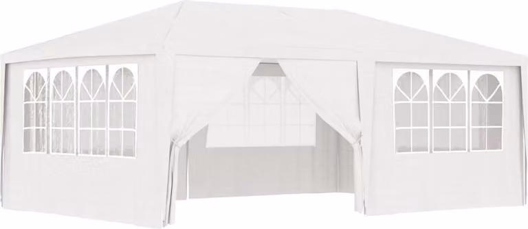 Gazebo Professionale con Pareti 4x6 m Bianco 90 g/m²