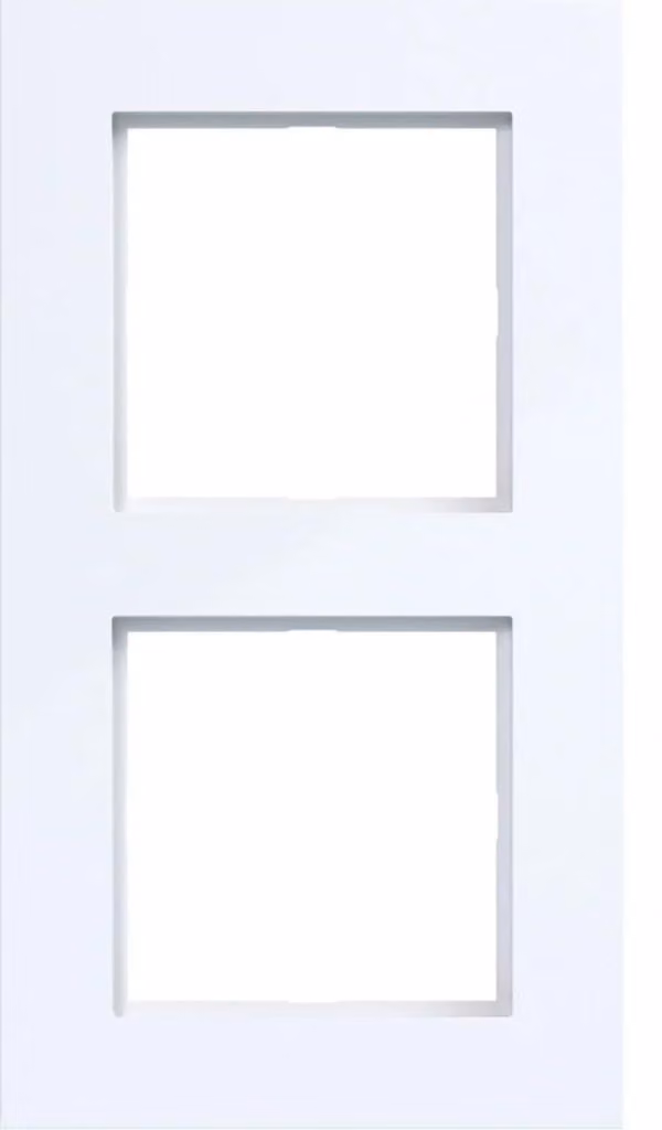 Hager HAG WAD8200WG, cornice a due moduli, colore bianco lucido