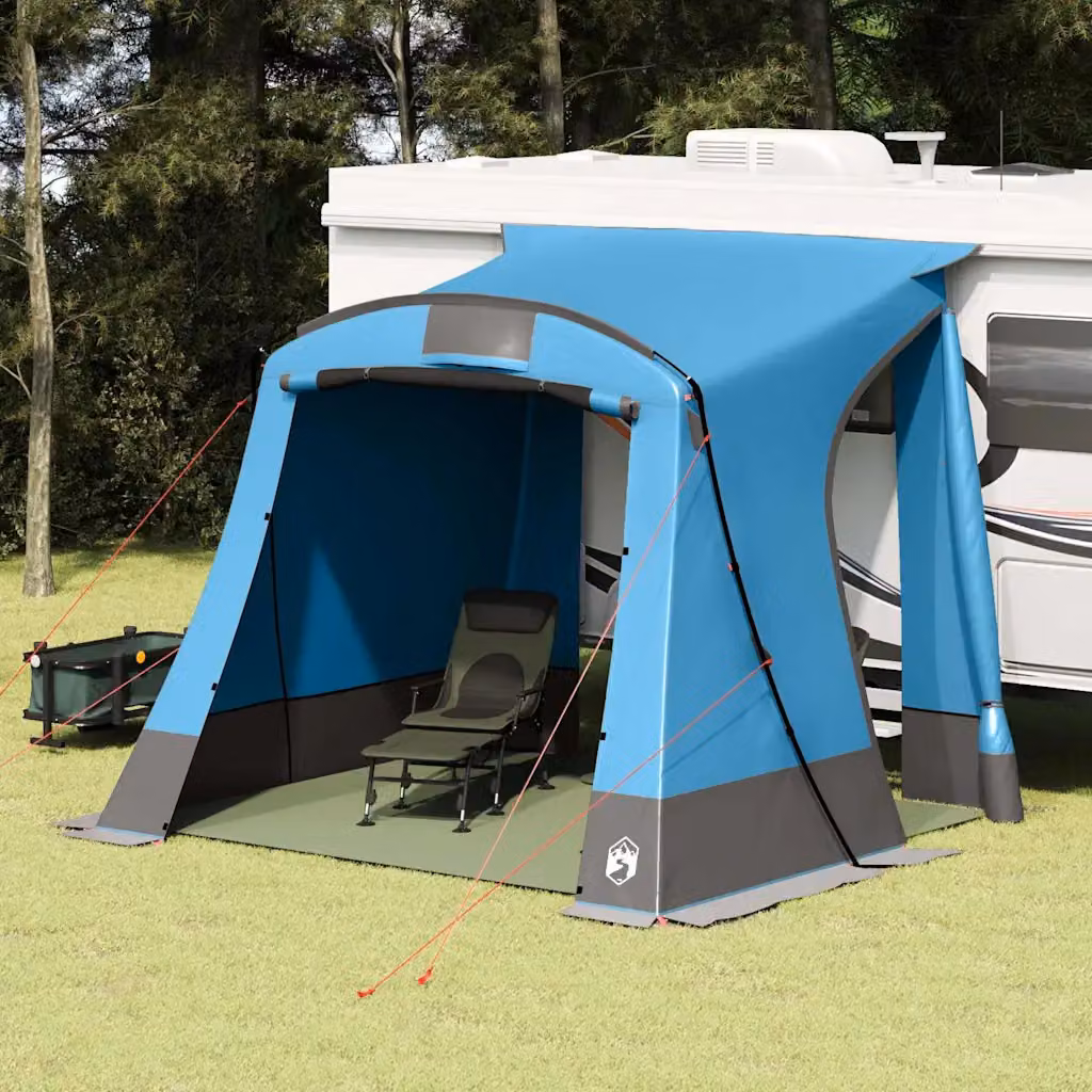 Tenda per portellone posteriore vidaXL Blu con finestra, L: 285 cm, P: 255 cm, H: 245 cm