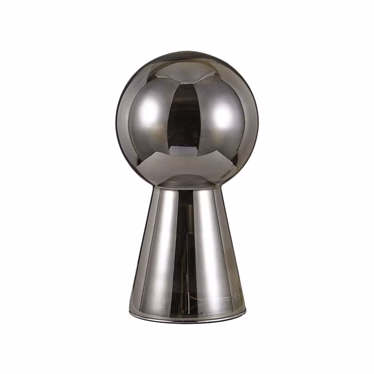 Birillo lampada da tavolo in vetro soffiato a mano 55cm fumo