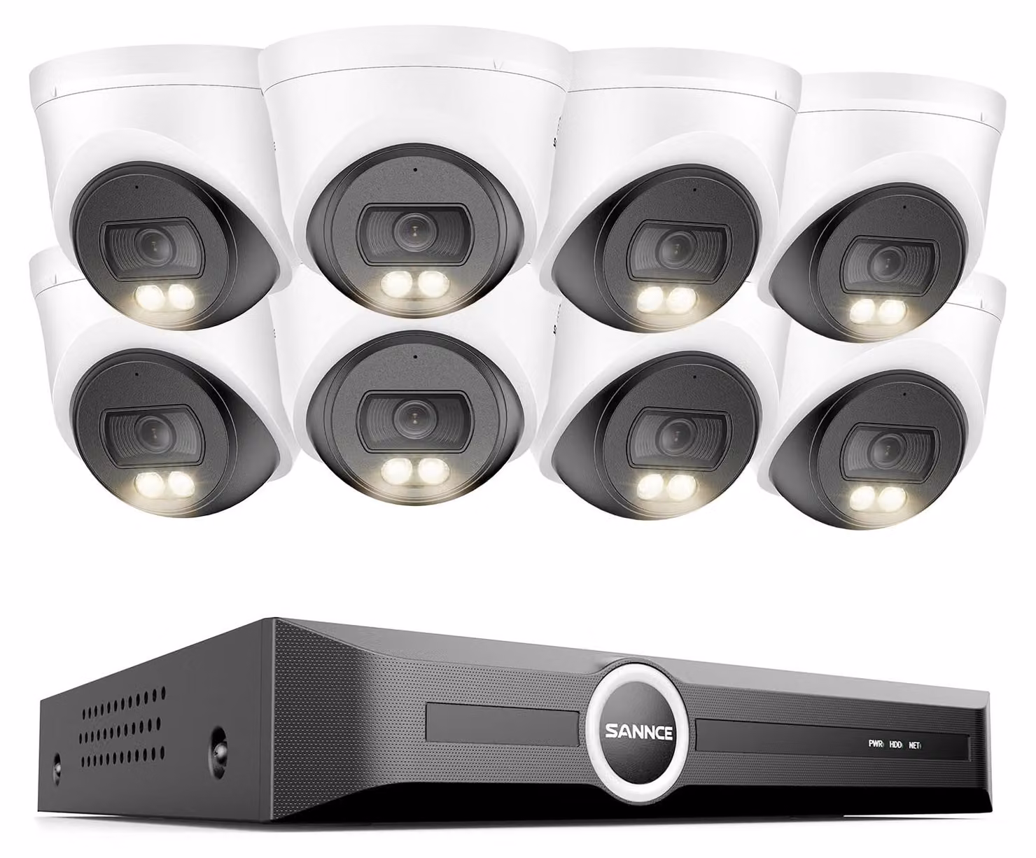 Telecamera di sorveglianza esterna 2K PoE - Visione notturna a colori - Resistente agli agenti atmosferici (grado di protezione IP67) - Rilevamento di persone e veicoli