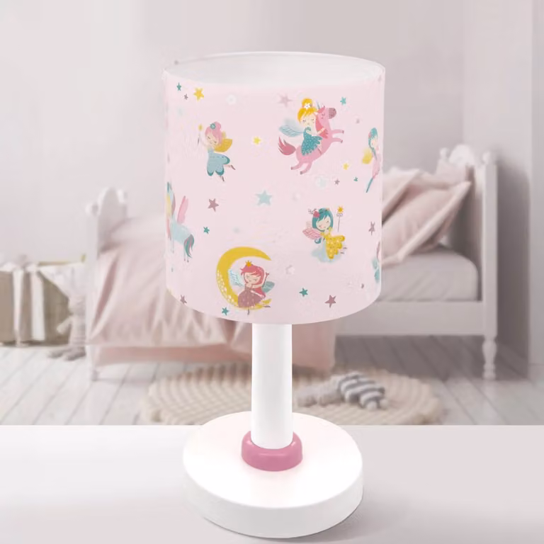 Dalber Lampada da tavolo Fairy Dreams, Violetto / Fucsia / Rosa, Cameretta, Plastica, Lampada da tavolo