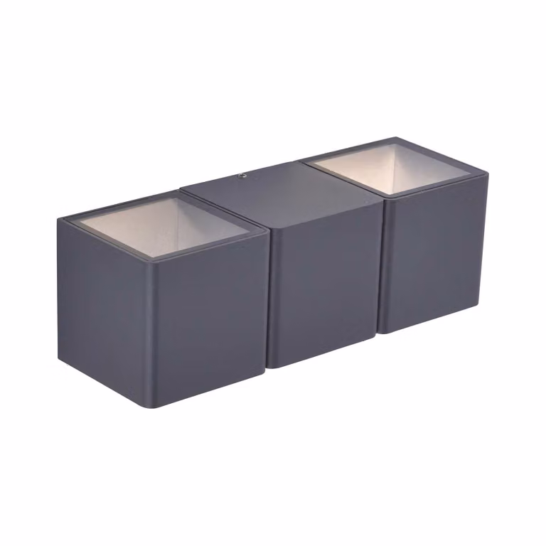 Applique da esterno a LED MARCEL antracite 4W, bianco caldo, 350 lm, alluminio, dimensioni: 7,5 x 22,5 x 7,5 cm, IP54, Paul Neuhaus