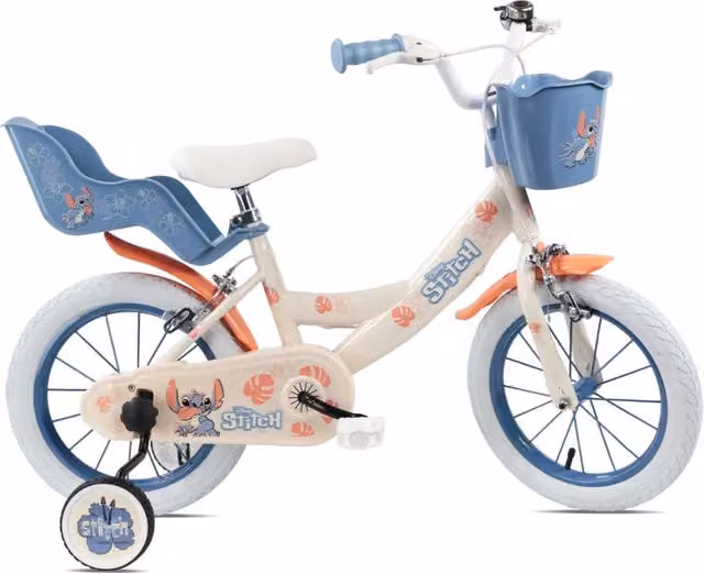 Bicicletta per bambina Denver Disney Stitch 14 pollici marrone in metallo e plastica