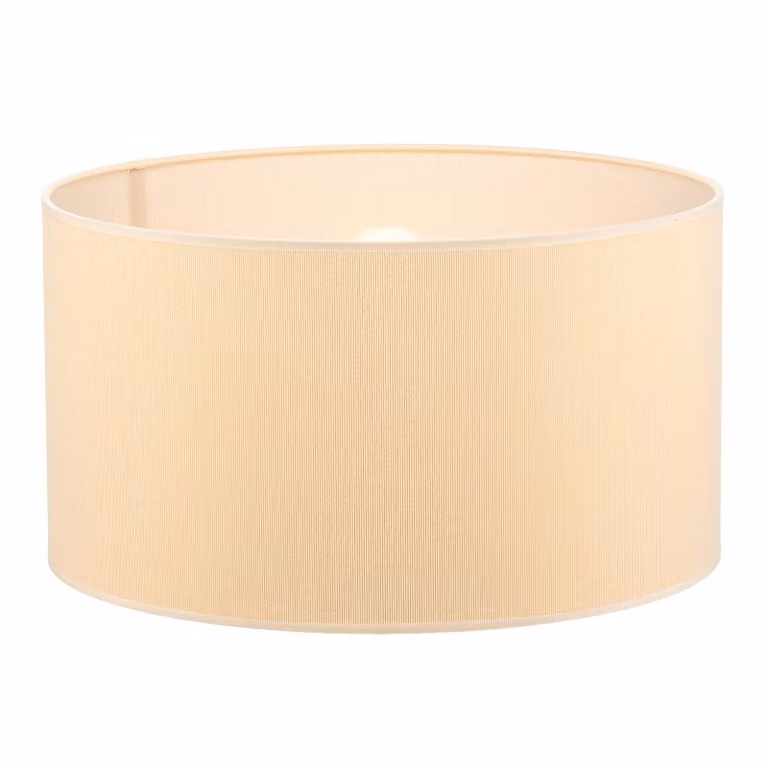 Paralume Roller Ø 40 cm, ecru/oro Duolla, Crema / Ambra, Tessuto / Stoffa / Seta