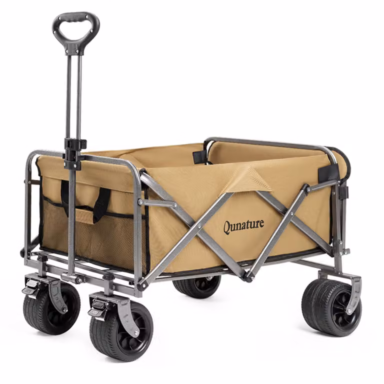 Qunature carrello da campeggio pieghevole Carrello da campeggio pieghevole Carrello da giardino 150KG