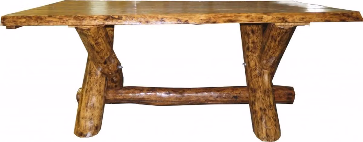 Tavolo da pranzo in massello di quercia "Casa Padrino" - Tavolo rustico e robusto, dimensioni approssimative: 200 x 105 x 83,5 cm