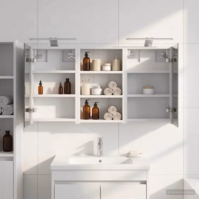 Set di Armadi da Bagno 3 pz 90 x 10,5 x 50 cm 3403672