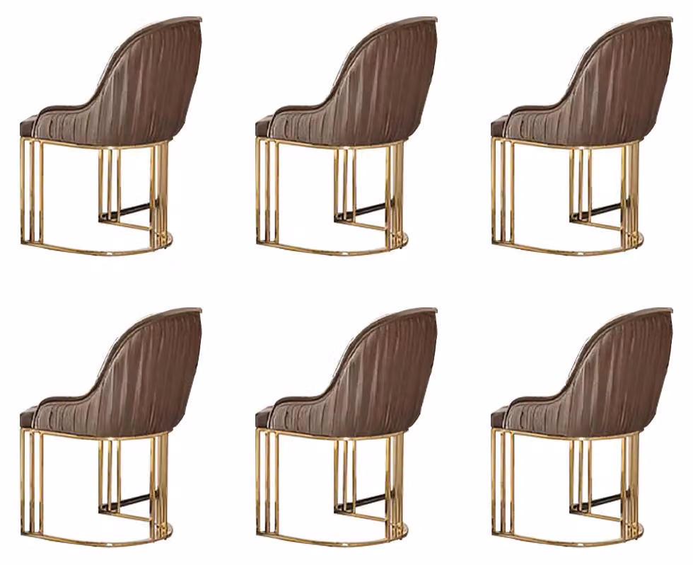 Komplette Küchenstühle Esszimmerstühle Stühle Beige 6tlg Stoff Design