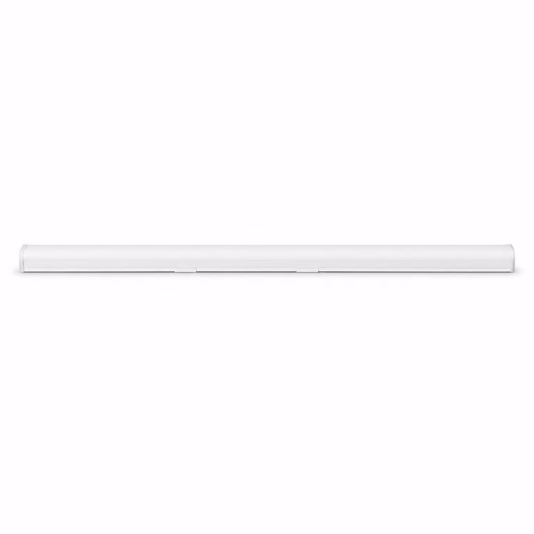 Striscia LED da 120 cm, 40W, 6000K, 4000 lm, plafoniera a soffitto o a parete bianca, modulare e collegabile