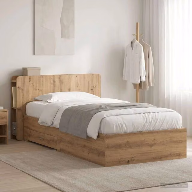 Telaio del letto con storage Rovere Artigianale 80 x 200 cm 3433702