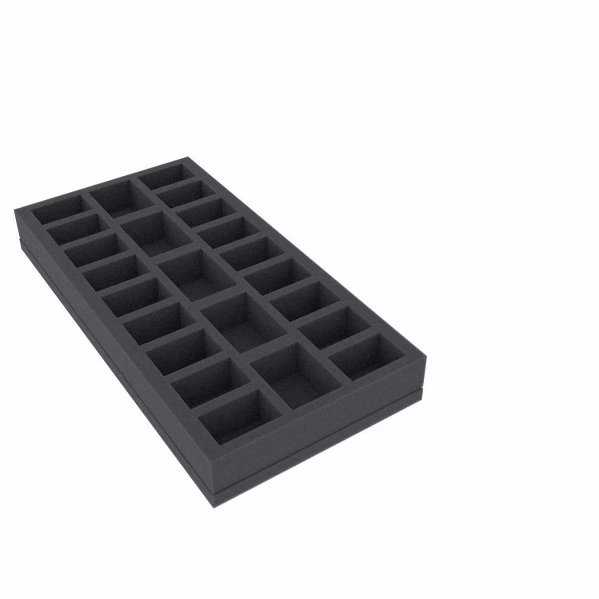 Inserto in schiuma 295 x 147,5 x 35 mm per giochi da tavolo con 23 scomparti