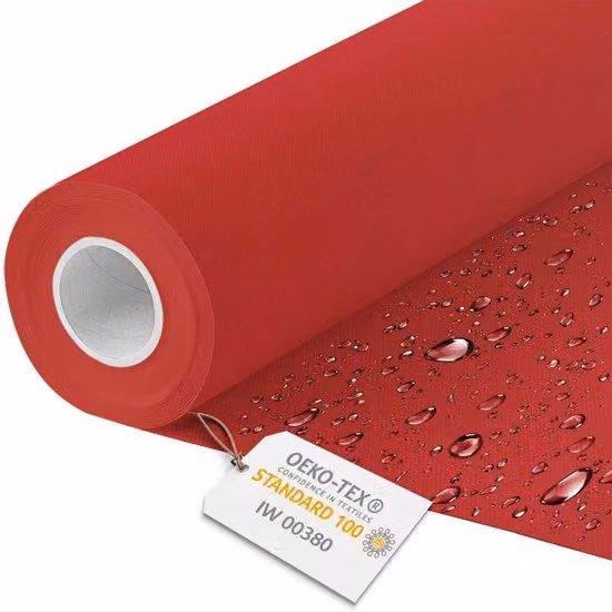 Tessuto in tela impermeabile, 1 metro di tessuto impermeabile 600D rosso per tende da sole, larghezza 160 cm