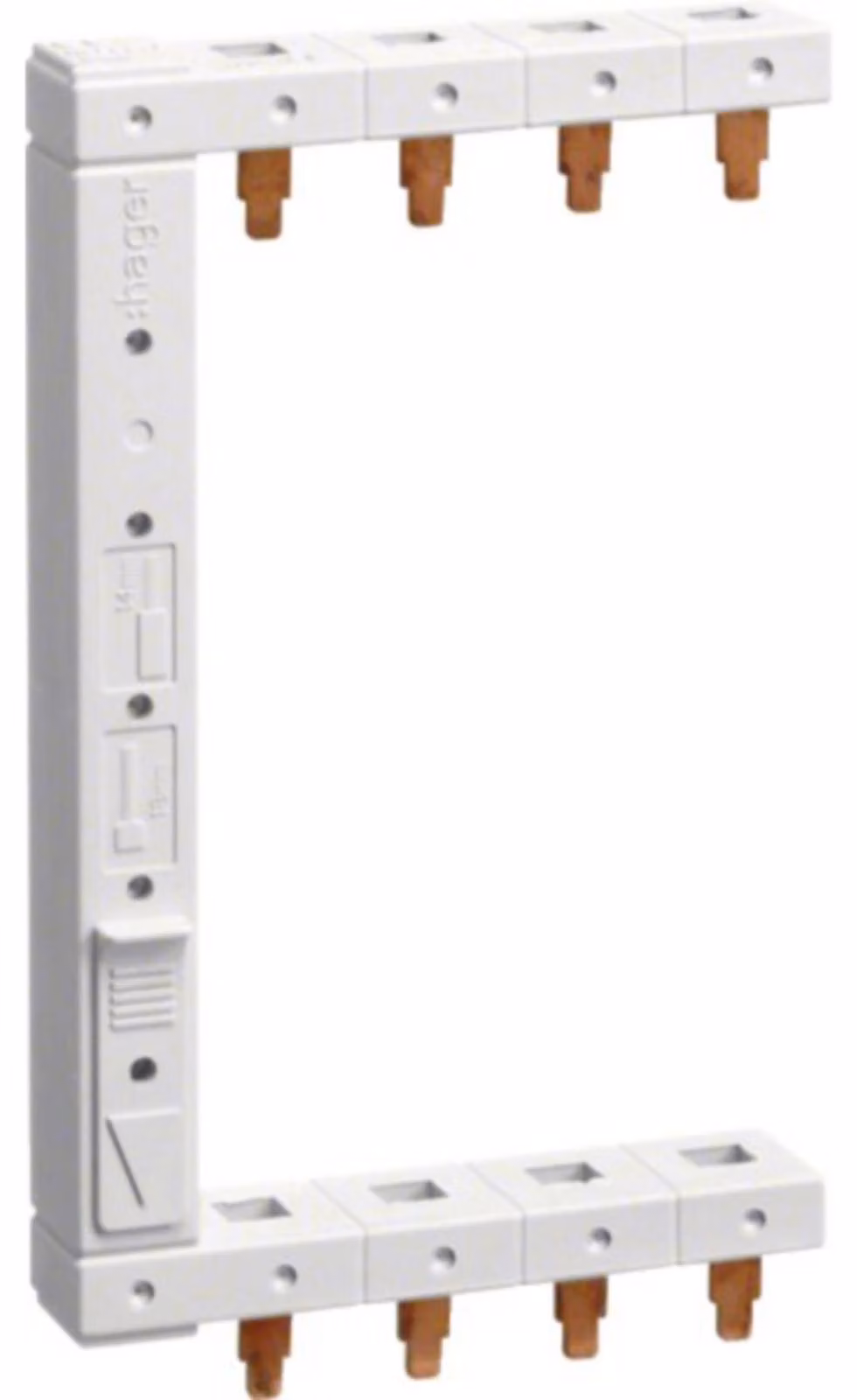 Barra di fase Hager 3+N a 2 file a sinistra KCF663L