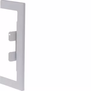 Mascherina di raccordo a muro in lamiera d'acciaio per BRS 70x170 mm, parte superiore 120 mm, grigio chiaro