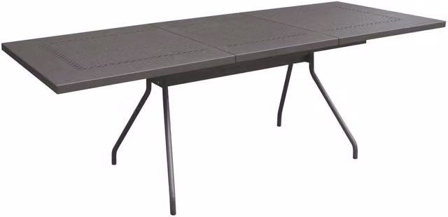 Tavolo da giardino allungabile RD Italia Estate in acciaio antracite L/P/H: 160/220 x 90 x 76 cm