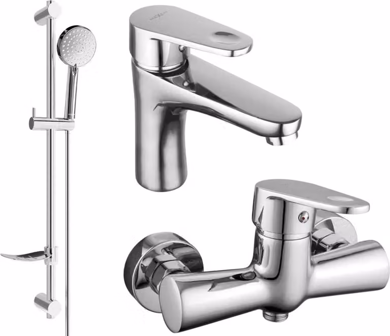 Mexen Kama DF75 set doccia, cromo - 72504DF75-00