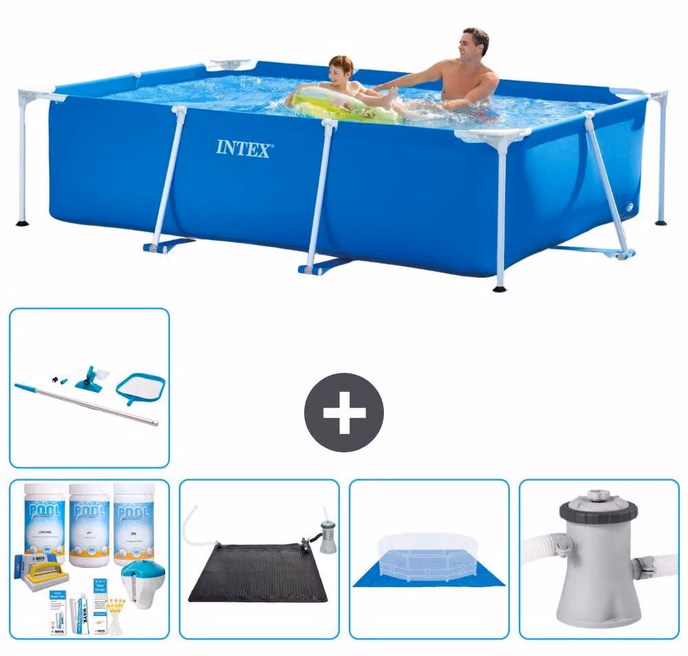 Piscina fuori terra rettangolare - 260x160x65 cm - composta da 6 elementi - modello S20823